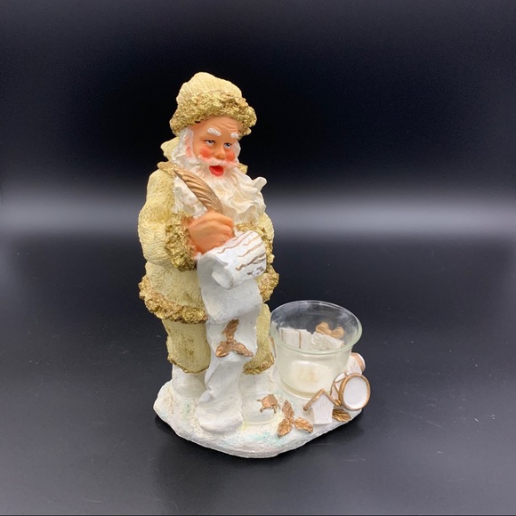 Santa with votive candle holder